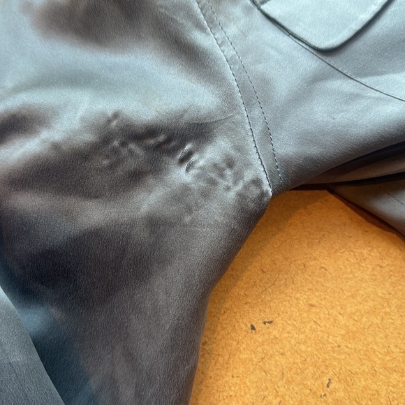 Equipment Abbot Satin Bomber in Gunmetal XS - Picture 5 of 7